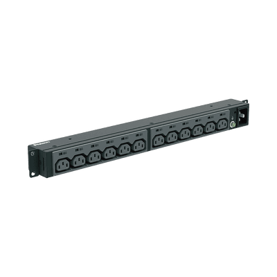 PDU Básico para Distribución de Energía, Enchufe de Entrada NEMA L6-20P, Con 13 Contactos C13, Instalación Horizontal de 19in, 1UR, 20 Amp, 220 Vca
