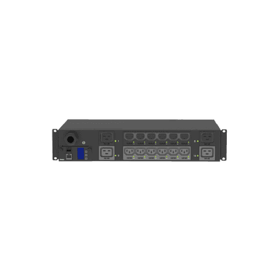 PDU Monitoreable y Switchable (MS) para Distribución de Energía, Enchufe de Entrada NEMA L6-30P, Con 12 Salidas C13 y 4 Salidas C19, Horizontal 19in, 208 Vca, 30 Amp, 2UR