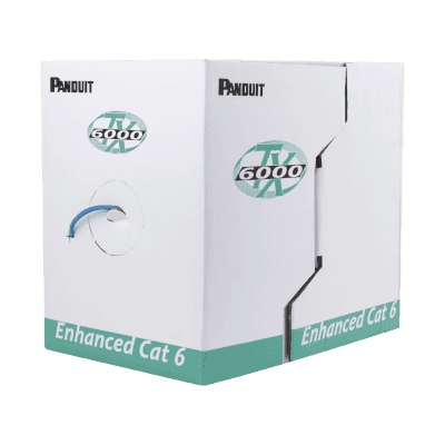 Bobina de Cable UTP 305 Metros (1000 Pies) de Cobre, TX6000? PanNet, Reelex, Verde, Categoría 6 Mejorado (23 AWG), PVC (CM), de 4 Pares