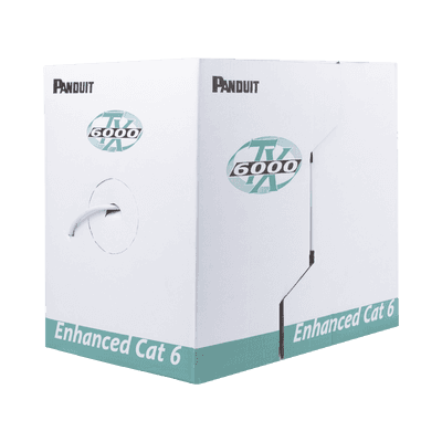 Bobina de Cable UTP 305 Metros (1000 Pies) de Cobre, TX6000? PanNet, Reelex, Gris, Categoría 6 Mejorado (23 AWG), PVC (CMR, Riser), de 4 Pares