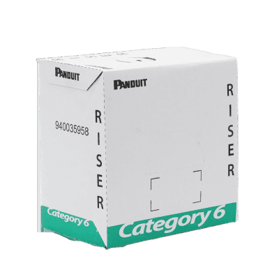 Bobina de Cable UTP, Categoría 6 de Alto Rendimiento (+350 MHz), 23 AWG, PVC (CMR, Riser), Bobina de 305 Metros (1000 Pies), Color Azul