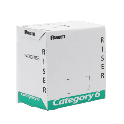 Bobina de Cable UTP, Categoría 6 de Alto Rendimiento (+350 MHz), 23 AWG, PVC (CMR, Riser), Bobina de 305 Metros (1000 Pies), Color Azul