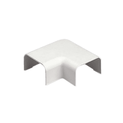 Conexión en ángulo recto "L", para uso con canaleta LD5, material ABS, Color Blanco Mate