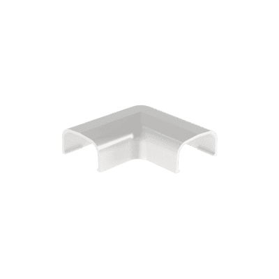Conexión en ángulo recto "L", para uso con canaleta LD5, material ABS, Color Blanco