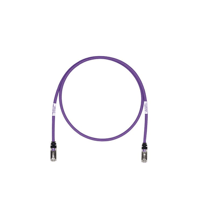 Patch Cord Cat6A, Blindado S/FTP, CM/LS0H, 3.05 Metros (10 Pies), Color Violeta