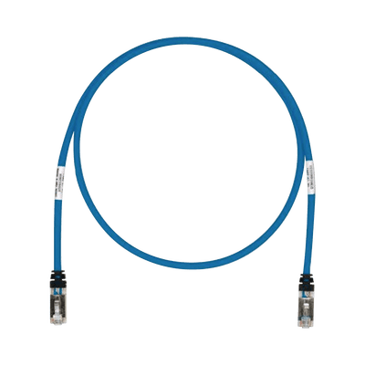 Patch Cord Cat6A, Blindado S/FTP, CM/LS0H, 0.91 Metros (3 Pies), Color Azul