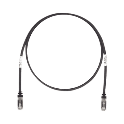 Patch Cord Cat6A, Blindado S/FTP, CM/LS0H, 2.13 Metros (7 Pies), Color Negro