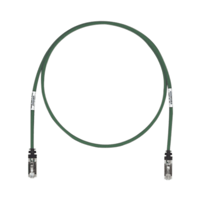 Patch Cord Cat6A, Blindado S/FTP, CM/LS0H, 2.13 Metros (7 Pies), Color Verde