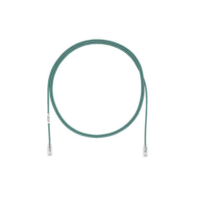 Cable de Parcheo TX6, UTP Cat6, Diámetro Reducido (28AWG), Color Verde, 3.05 Metros (10 Pies)