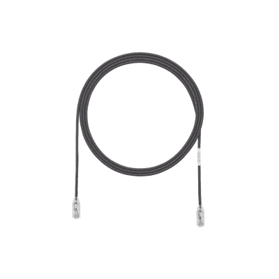 Cable de Parcheo TX6, UTP Cat6, Diámetro Reducido (28AWG), Color Negro, 0.91 Metros (3 Pies)