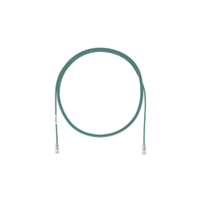 Cable de Parcheo TX6, UTP Cat6, Diámetro Reducido (28AWG), Color Verde, 0.91 Metros (3 Pies)