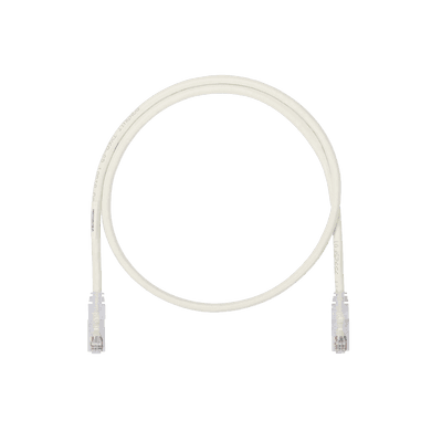 Cable de Parcheo UTP, Cat6A, 26 AWG, CM, Color Blanco Mate, 1.52 Metros (5 Pies)
