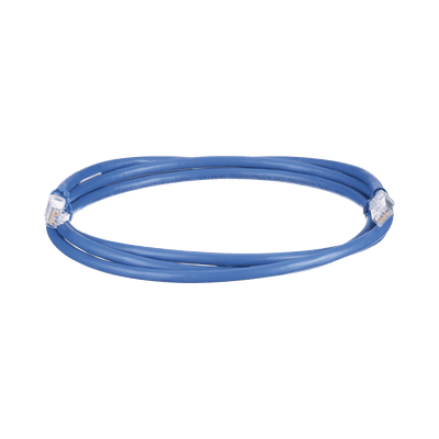 Cable de Parcheo UTP, Cat6A, 24 AWG, CM, Color Azul, 6.1 Metros (20 Pies)
