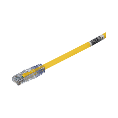 Cable de Parcheo UTP, Cat6A, 24 AWG, CM, Color Amarillo, 9.14 Metros (30 Pies)