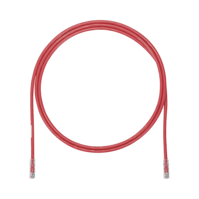 Cable de Parcheo UTP, Cat6A, 24 AWG, CM, Color Rojo, 0.91 Metros (3 Pies)