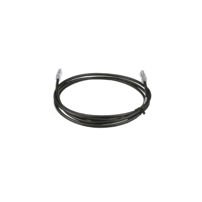 Cable de Parcheo UTP, Cat6A, 24 AWG, CM, Color Negro, 15.24 Metros (50 Pies)