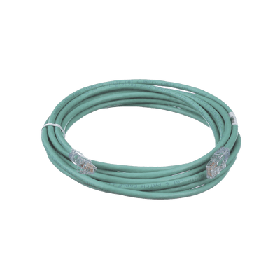 Cable de Parcheo TX6, UTP Cat6, 24 AWG, CM, Color Verde, 4.57 Metros (15 Pies)