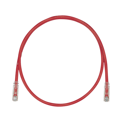 Cable de Parcheo TX6, UTP Cat6, 24 AWG, CM, Color Rojo, 4.57 Metros (15 Pies)