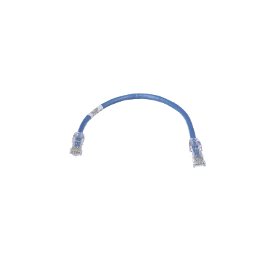 Cable de Parcheo TX6, UTP Cat6, 24 AWG, CM, Color Azul, 0.3 Metros (1 Pie)