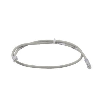 Cable de Parcheo TX6, UTP Cat6, 24 AWG, CM, Color Gris, 0.30 Metros (1 Pie)