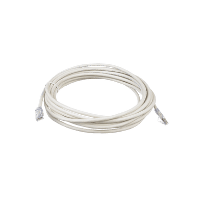 Cable de Parcheo TX6, UTP Cat6, 24 AWG, CM, Color Blanco, 6.1 Metros (20 Pies)