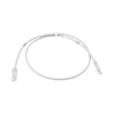 Cable de Parcheo TX6, UTP Cat6, 24 AWG, CM, Color Gris, 2.13 Metros (7 Pies)