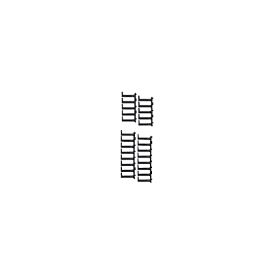 Kit de Dedos Para Administración de Cables en Gabinetes FlexFusion™ Light, de 42 UR,  Dedos de 100 mm de Longitud, Color Negro