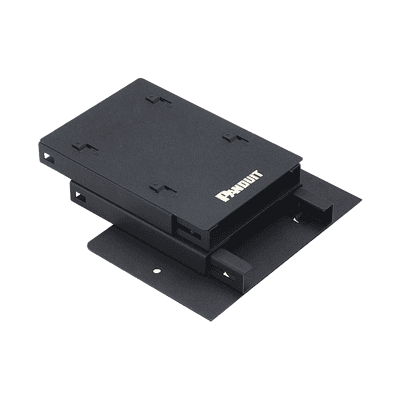 Soporte Para 2 Casetes HD Flex de 6 Puertos Duplex, Para Uso con Gabinetes de Zona, Color Negro