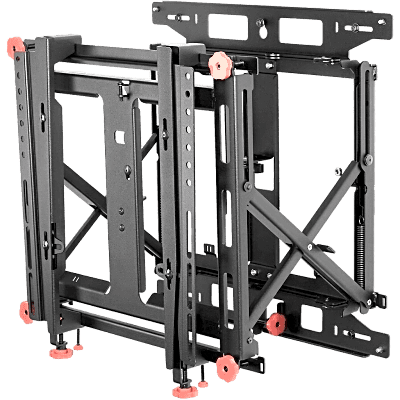 Soporte Muro para video wall LCD / Liberación Rápida / Para Pantallas 46"-60" / Ajuste Micro Sin Herramientas XYZ 1.5" / VESA 600x400 mm / Carga Máxima 56Kg / Gestión Integrada de Cables