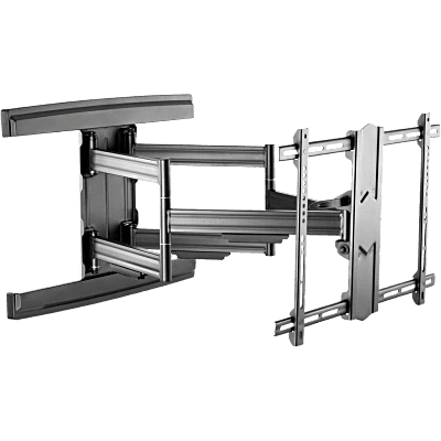 Soporte de Pared Articulado para Pantallas 37" a 85" / Extensión 800 mm / Capacidad de Carga 69.9 kg / Gestión Integrada de Cables / Patrones VESA Múltiples / Inclinación con Bloqueo