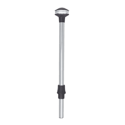 Luz de Navegación, 2 Millas USCG Certificada, 12 Volt, 9 Watts, Polo Stow-A-Way Plug-In, Lente Fluted Clear, Contactos Bañados en Oro, Collar de Bloqueo