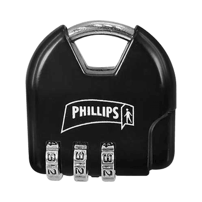 Candado de Combinación Ajustable / No Requiere Llave / Color Negro.