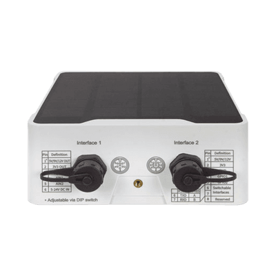 (LoRa) Controlador de nodo  IP67 para exterior Industrial, Compatible con LoRaWAN, Con Celda Solar y  Batería Integrada