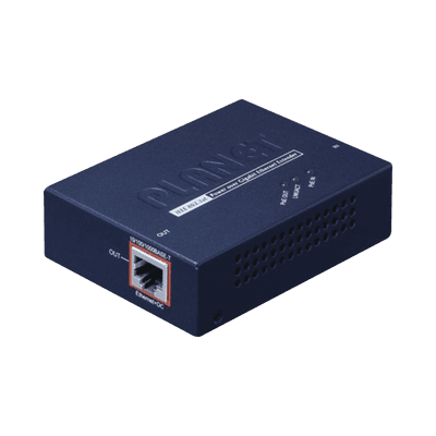 Extensor PoE+ / Hasta 100 m / Entrada PoE+ Gigabit 802.3 at y Salida PoE+ Gigabit 802.3 af / at / Interior