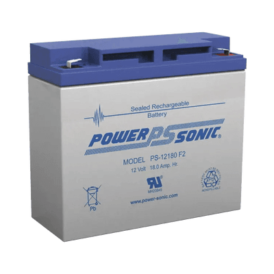 Batería 12V, 18AH, Para Respaldo, Tecnologías AGM/VRLA, Diseño De Vida Útil 5 Años, Terminales Tipo F2, Listada UL, Libre De Mantenimiento