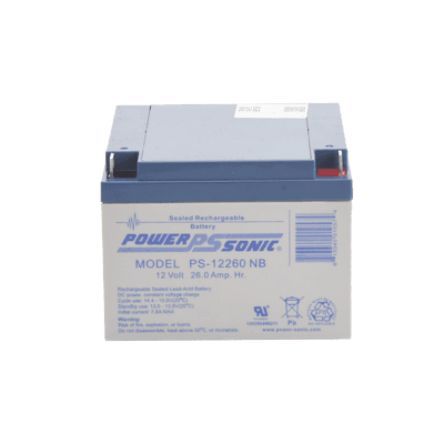 Batería 12V, 26AH, Para Respaldo, Tecnologías AGM/VRLA, 5 Años Vida Útil, Terminales NB, Reconocida UL