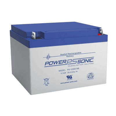 Batería 12V, 26AH, Para Respaldo, Tecnologías AGM/VRLA, 5 Años Vida Útil, Terminales NB2, Reconocida UL