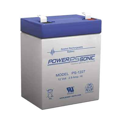 Batería 12V, 2.9AH, Para Respaldo, Tecnologías AGM/VRLA, 5 Años Vida Útil, Terminales F1, Reconocida UL