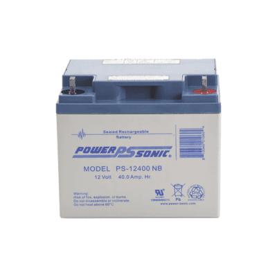 Batería 12V, 40AH, Para Respaldo, Tecnologías AGM/VRLA, 5 Años Vida Útil, Terminales NB, Reconocida UL