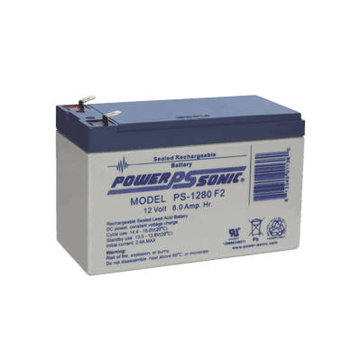 Batería 12V, 8AH, Para Respaldo, Tecnologías AGM/VRLA, 5 Años Vida Útil, Terminales F2, Reconocida UL