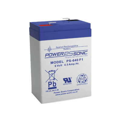 Batería 6V, 4.5AH, Para Respaldo, Tecnologías AGM/VRLA, 5 Años Vida Útil, Terminales F1, Reconocida UL