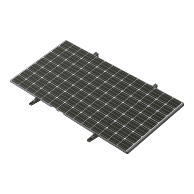 Montaje Para Piso de Concreto Para un Modulo Fotovoltaico  de 450 a 660W