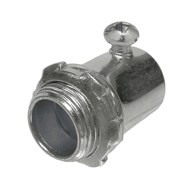 Conector de 3/4" (19 mm) para Pared Delgada con Tornillo.