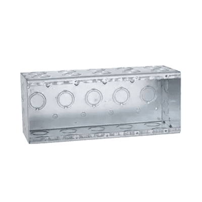 Caja Multigang de 5 Gangs/ Profundidad de 3-1/2 Pulgadas (8.89 cm)/ 29 Entradas de 1/2 - 3/4.