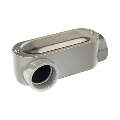 Caja Oval Roscada tipo LR de 1" (25.4 mm) / Incluye tapa y tornillos.