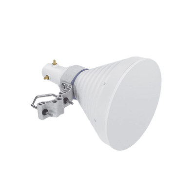 Antena Sectorial Simétrica Starter Horn de 30º, 5150 - 5950 MHz, ganancia de 18 dBi, conexión RP-SMA