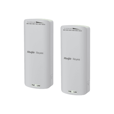 Kit Enlace Inalámbrico Recomendado para Elevadores, hasta 500m o 125 pisos, Preconfigurado, Ajuste Automático, Hasta 300 Mbps, Doble Puerto LAN