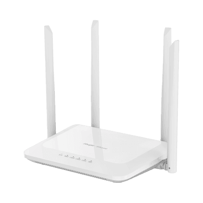 Home Router Inalámbrico Wi-Fi 5 Doble Banda, 1 Puerto Wan 10/100 y 3 Puertos Lan 10/100 Hasta 1,200 Mbps