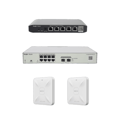 Solución Completa de Red para hasta 100 Clientes y hasta 2 servicios de Internet., Ideal para Iniciar un Proyecto de Hotelería u Oficina