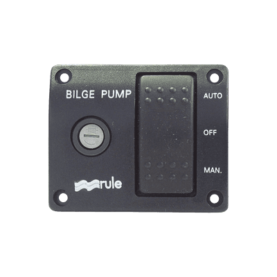 Switch de tres posiciones para control de bombas de achique.